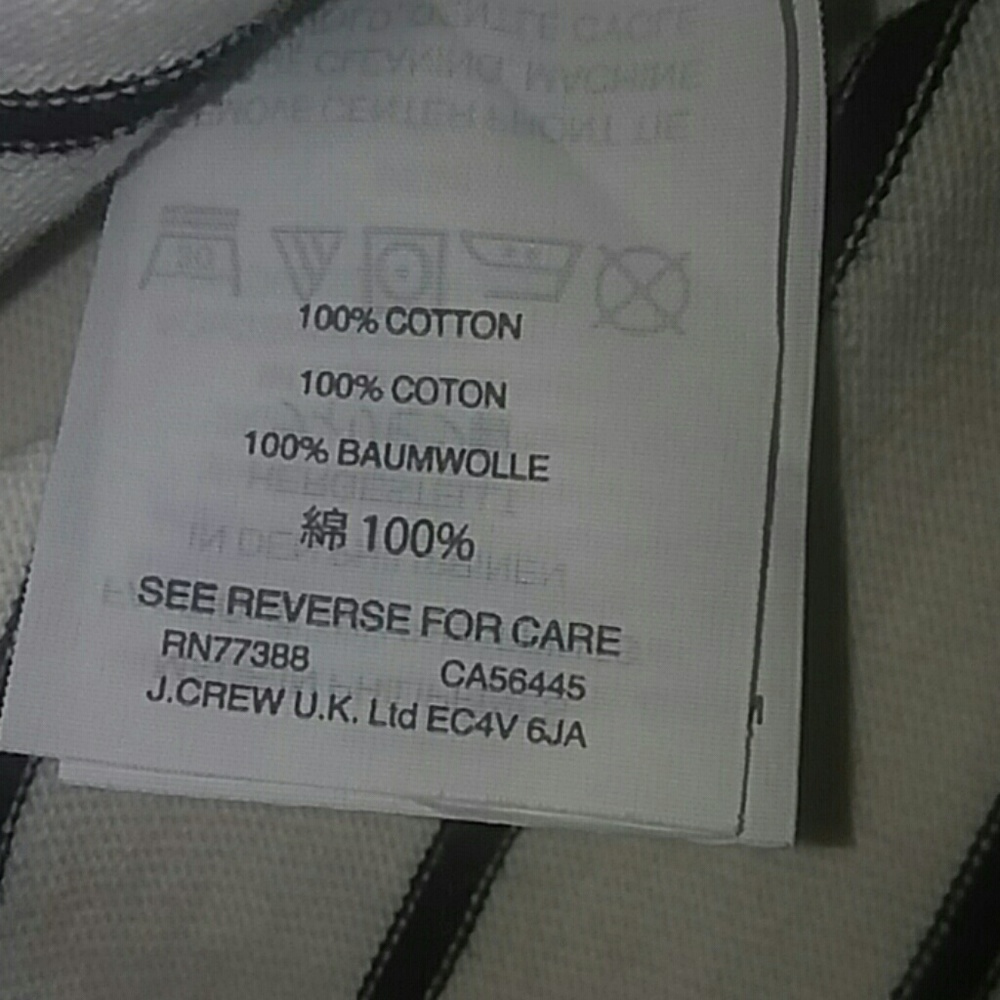 J.Crew striped, long-sleeve top w. velvet bow tie - Picture 4 of 7
